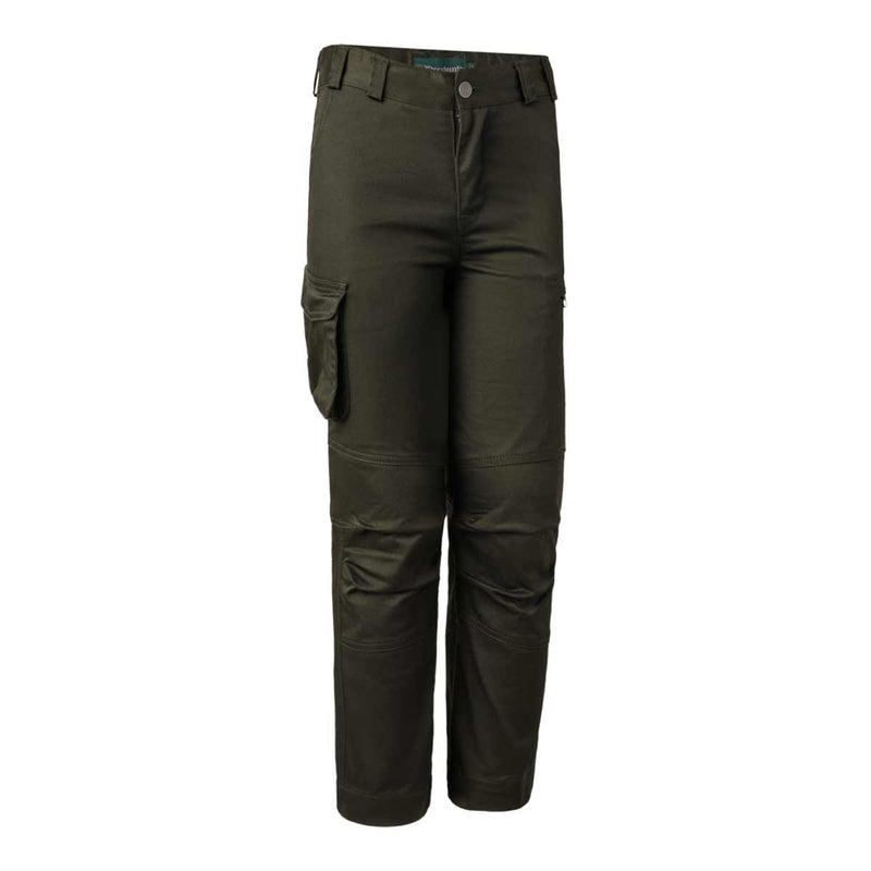    Deerhunter-Youth-Traveller-Trousers-Rifle-Green-Front