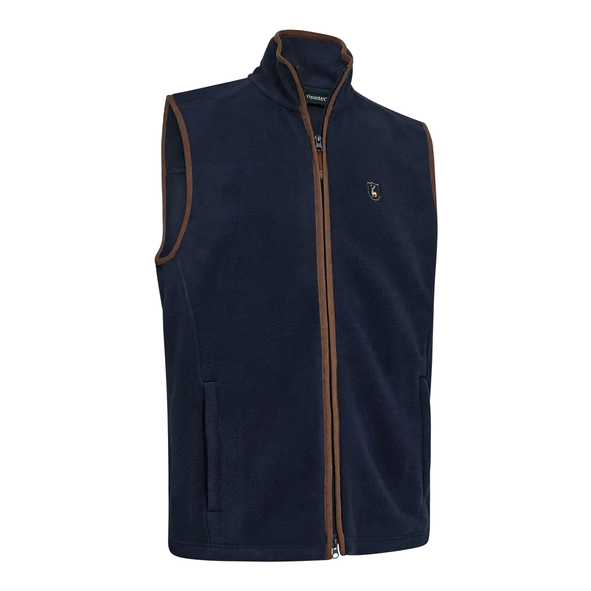 Deerhunter Cumbria Fleece Waistcoat - Dark Blue - Front