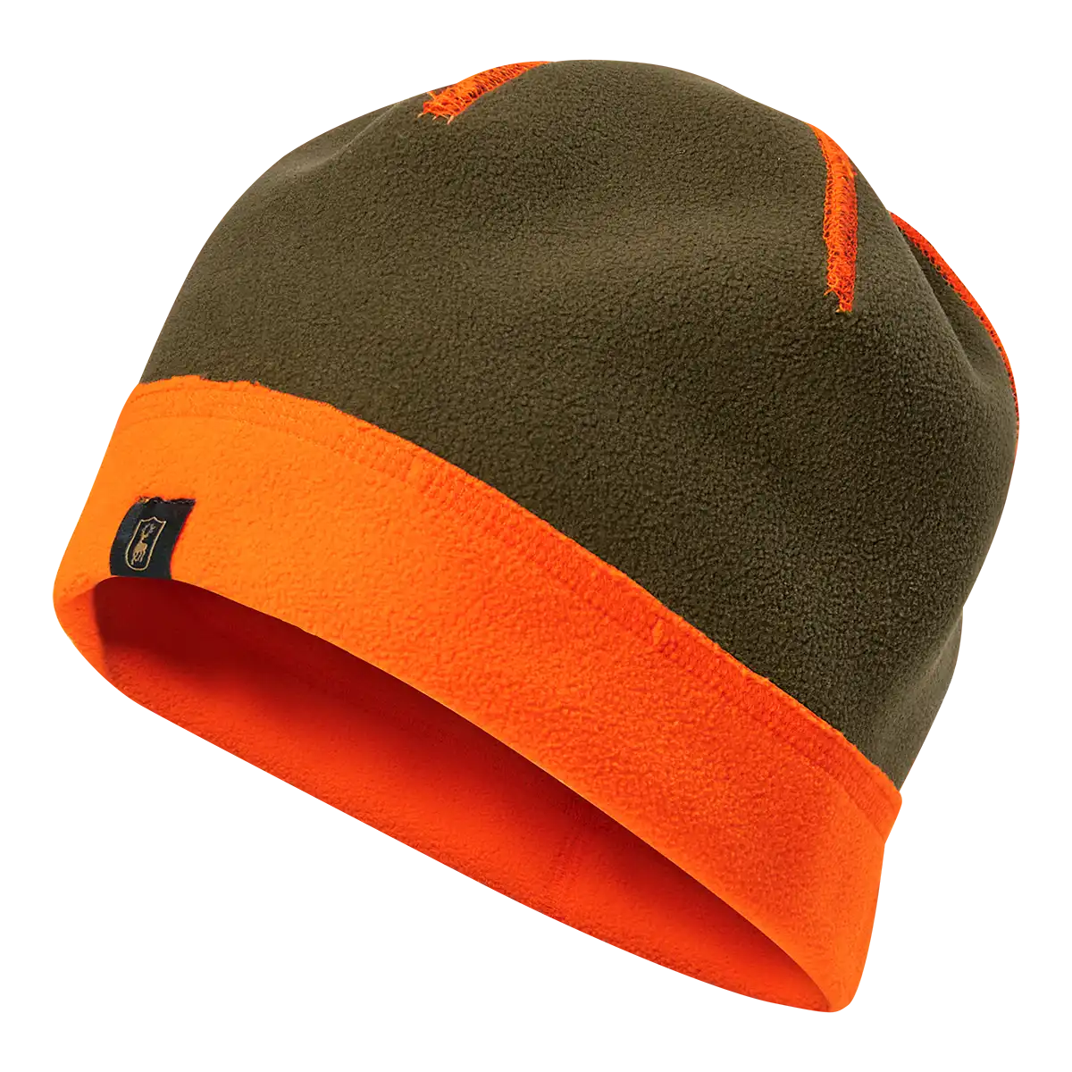 Deerhunter Fleece Beanie - Safety Orange - Reversed Front