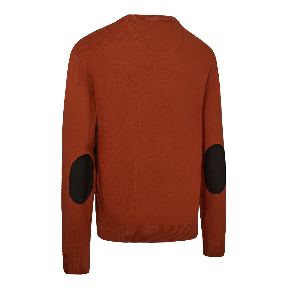 Deerhunter Harrington O-Neck Knit Pullover - Oak Rust Melange - Back