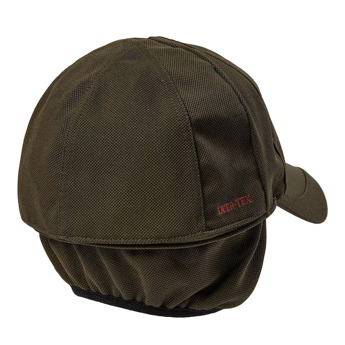 Deerhunter Muflon Pro Cap with Safety - Art Green - Back With Fold Down Neck 