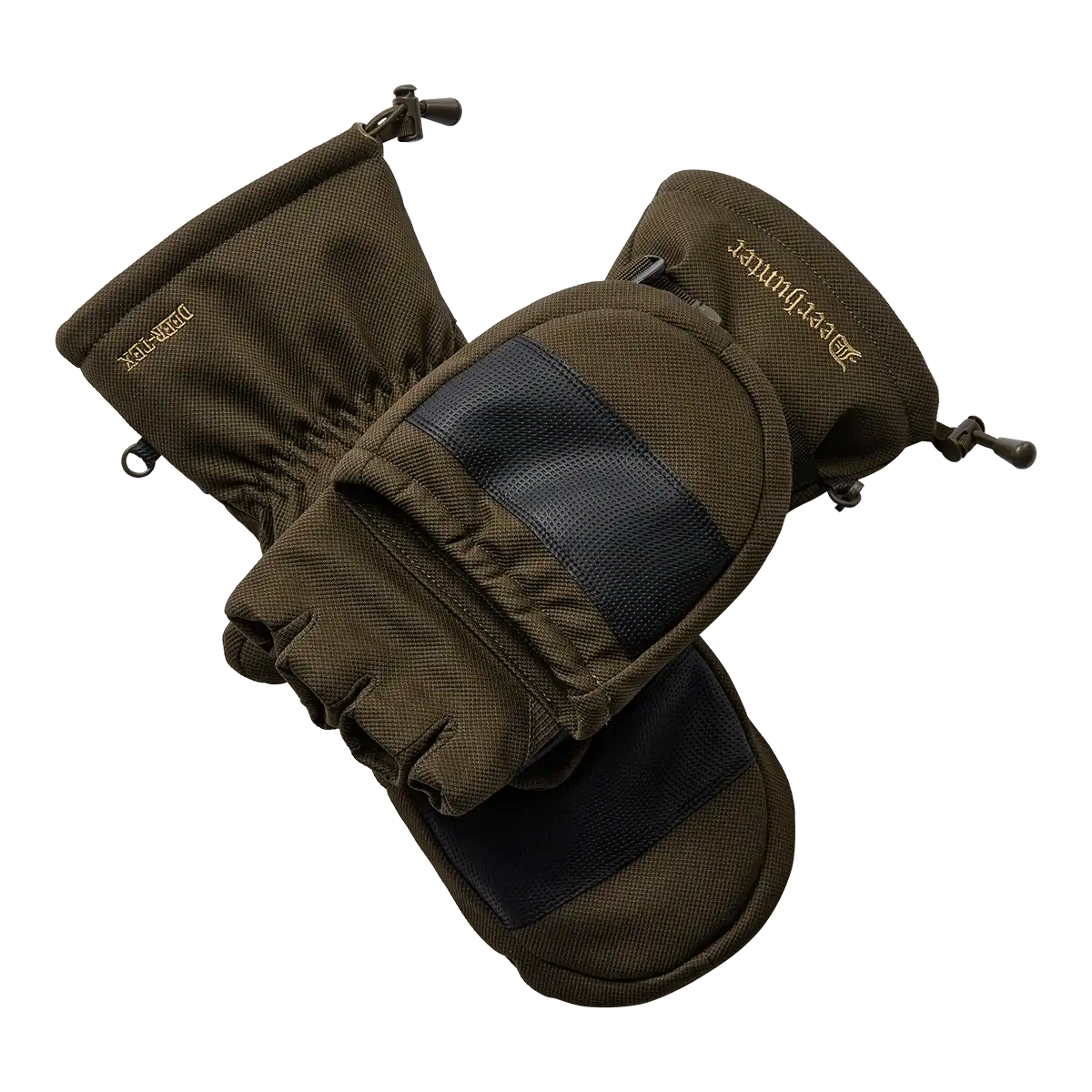 Deerhunter Muflon Pro Glomitts - Art Green - Mitts Folded Back