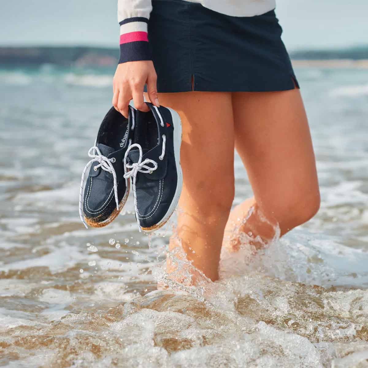 Dubarry Biarritz Women's Deck Shoes - Navy - Model