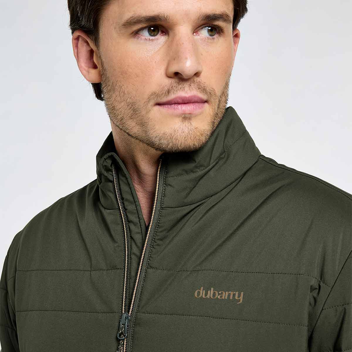 Dubarry Bowline Men's Jacket - Olive - Collar