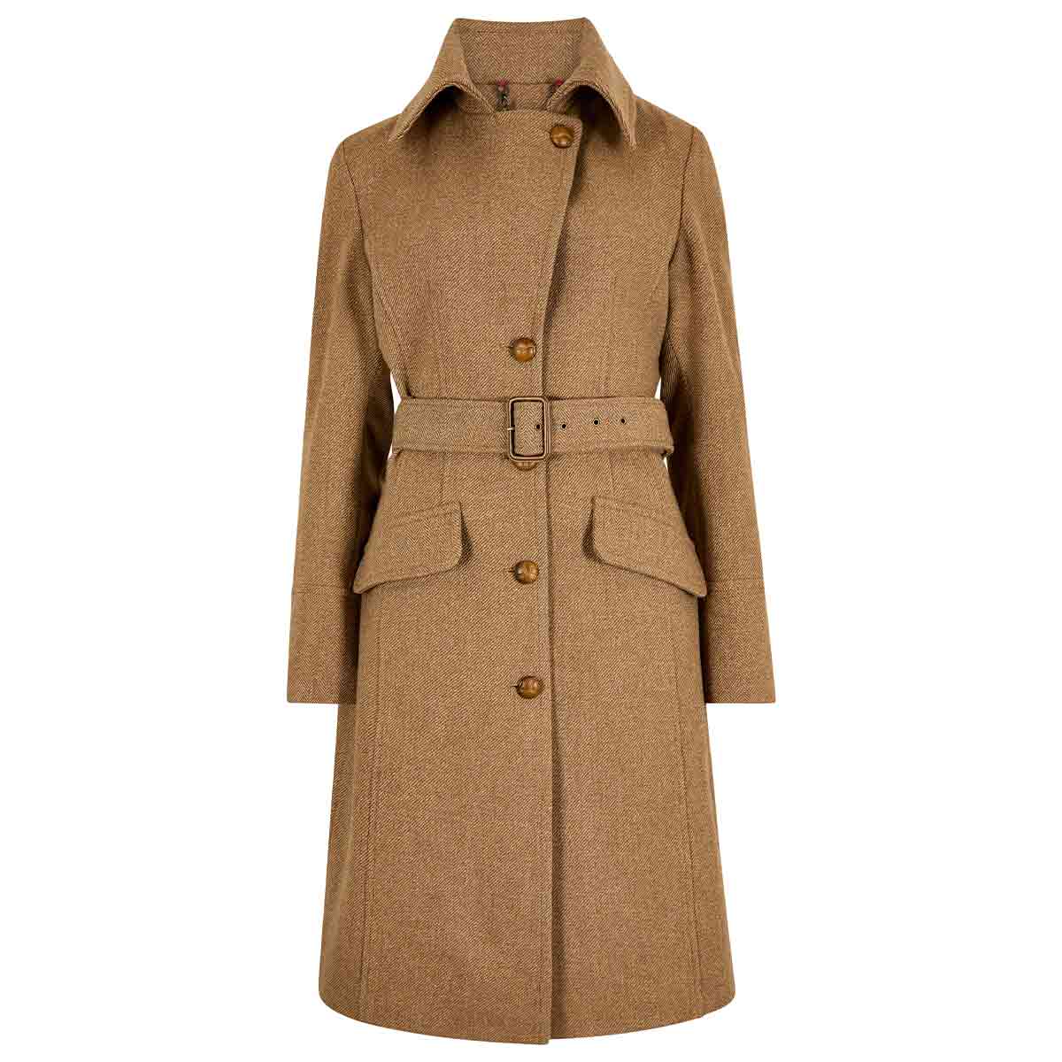 Dubarry Brookvale Women's Fitted Tweed Coat - Camel Twill