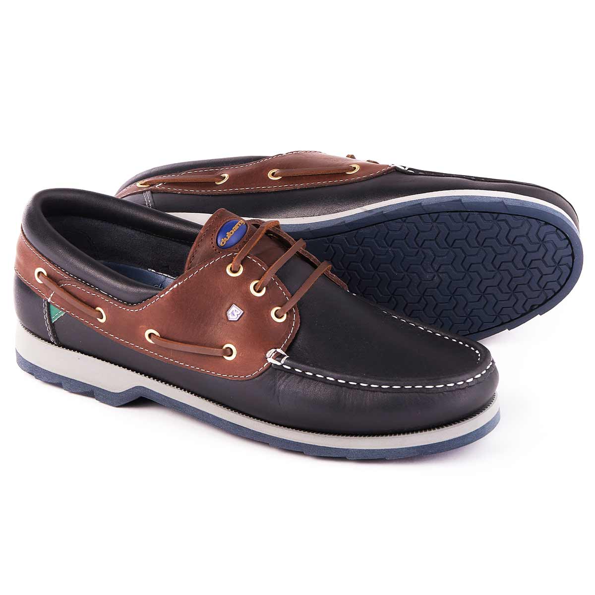 Dubarry Commander Men's Deck Shoes - Navy/Brown