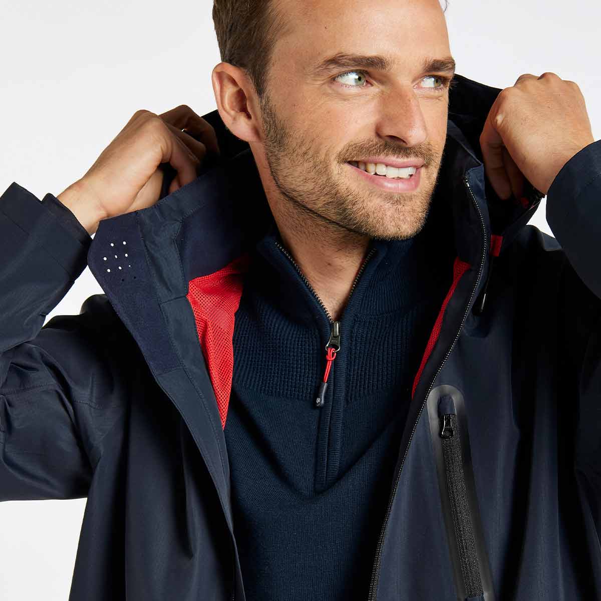 Dubarry Crossbarry Men's Jacket - Navy - Hood