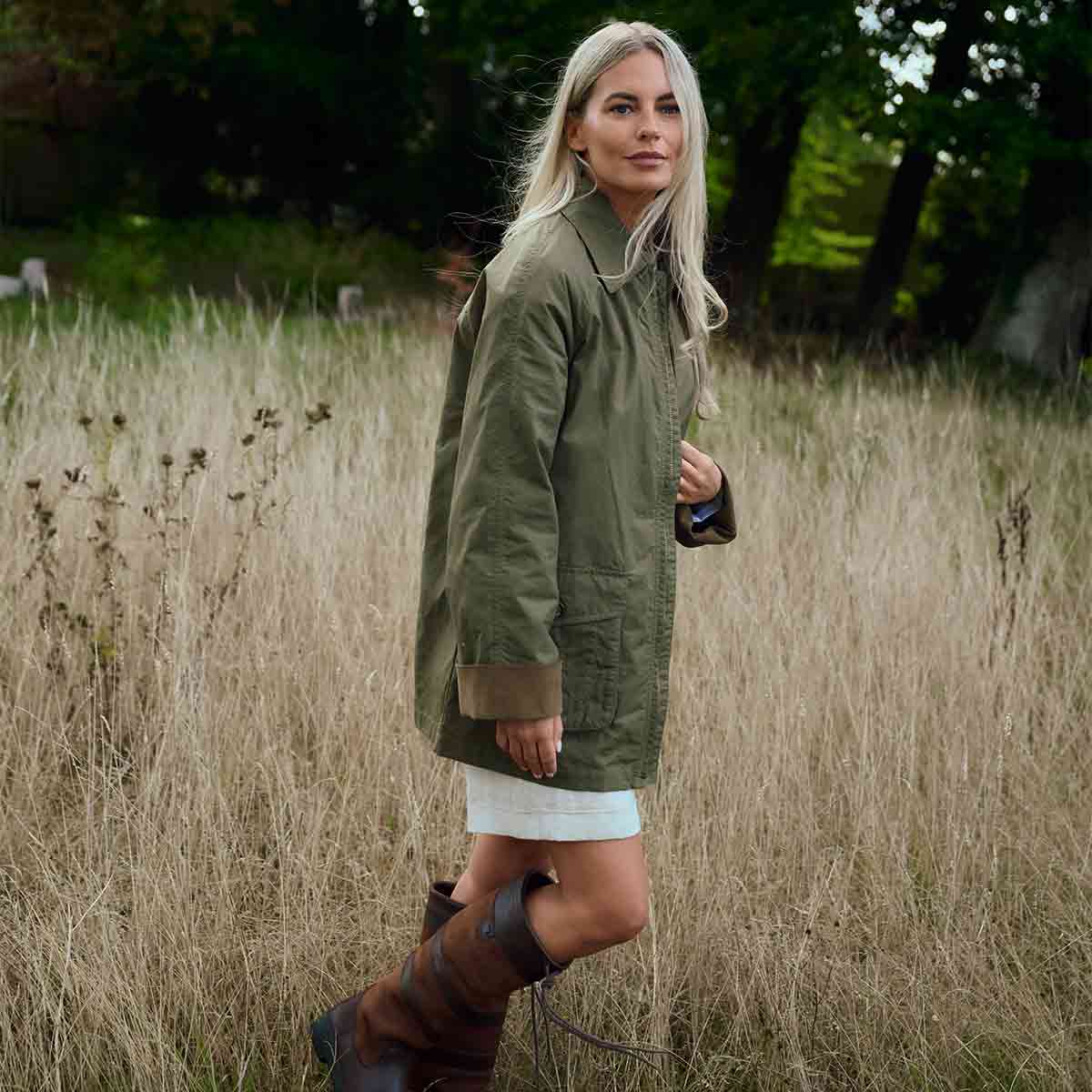 Dubarry Delaney Women's Waxed Jacket - Model