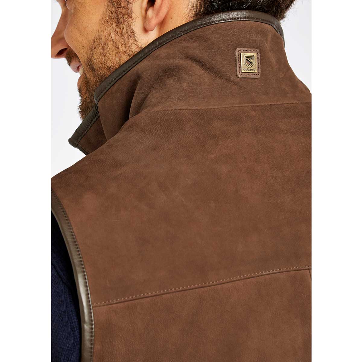 Dubarry Dunhill Leather Gilet - collar