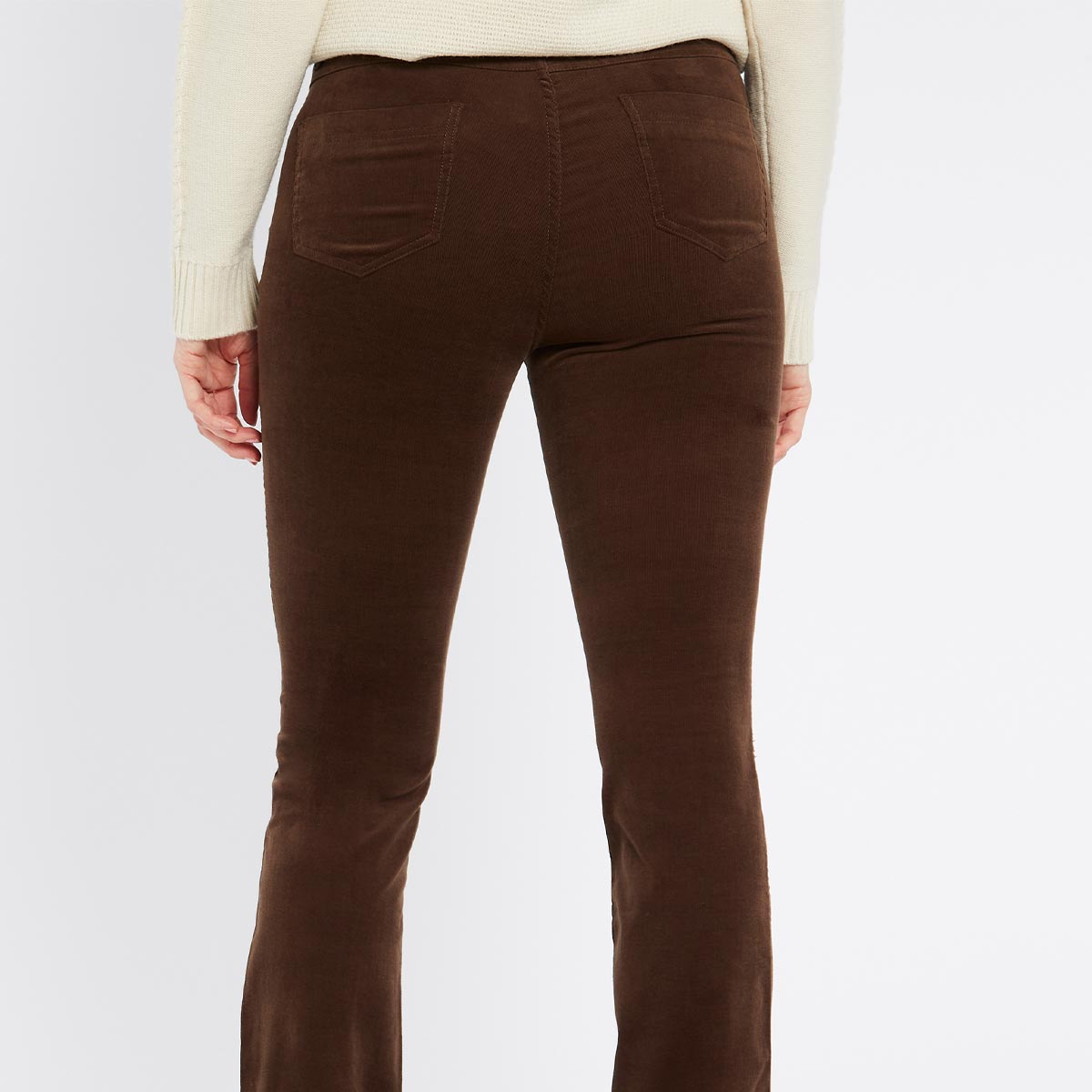 Dubarry Elderflower Women's Bootcut Pincord Jeans - Mocha - Rear