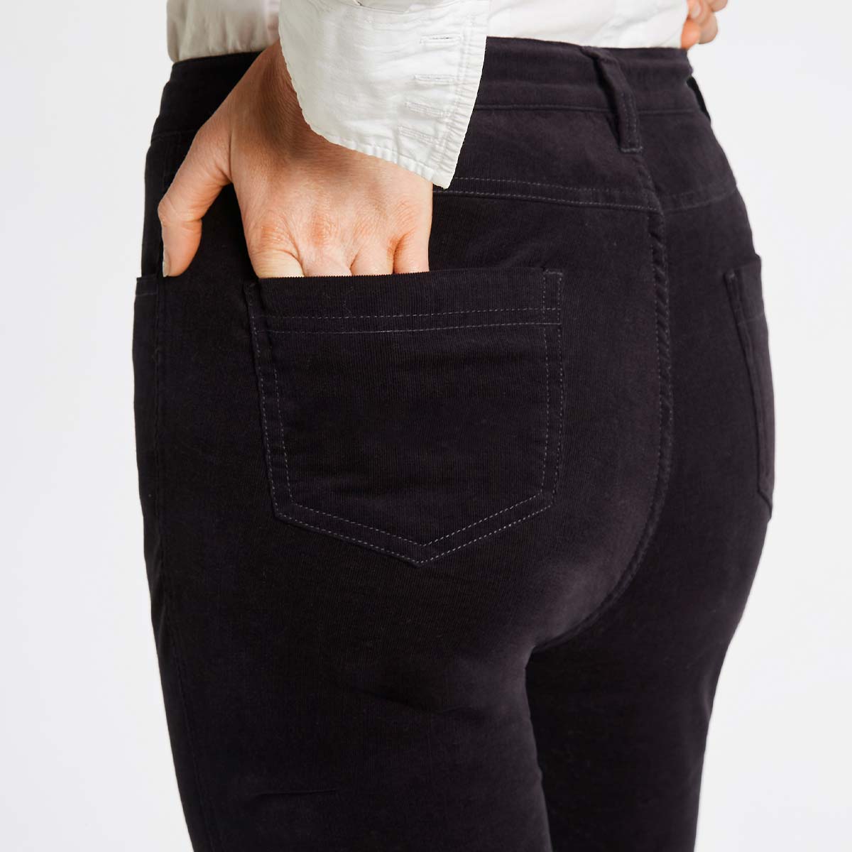 Dubarry Elderflower Women's Bootcut Pincord Jeans - Navy - Rear