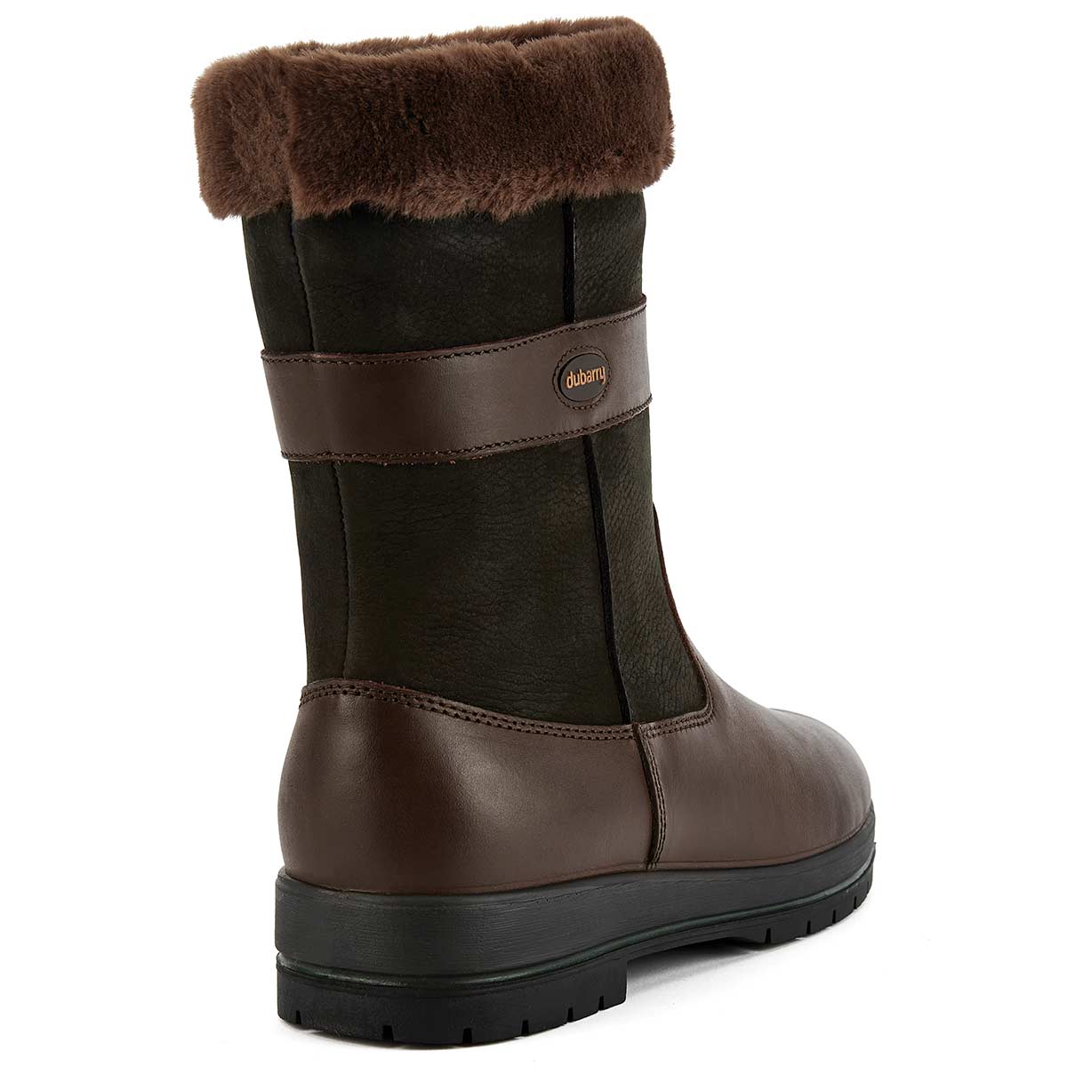 Dubarry Foxrock Women's Country Boot - Black/Brown - Rear
