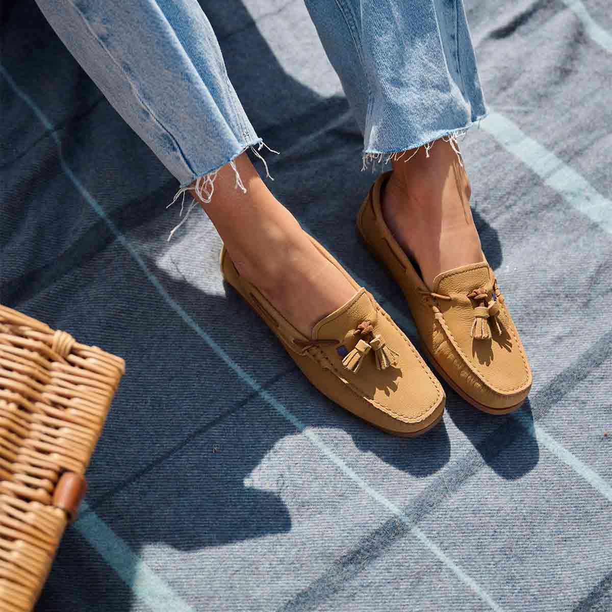 Dubarry Jamaica Women's Loafer - Tan - Model