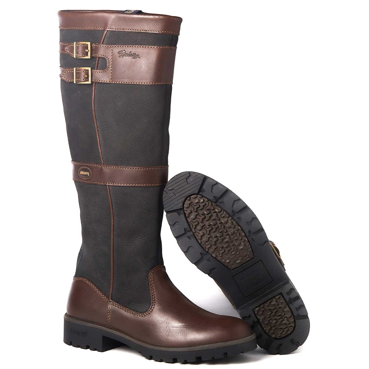 Dubarry Longford Women's Country Boot - Black/Brown - Sole
