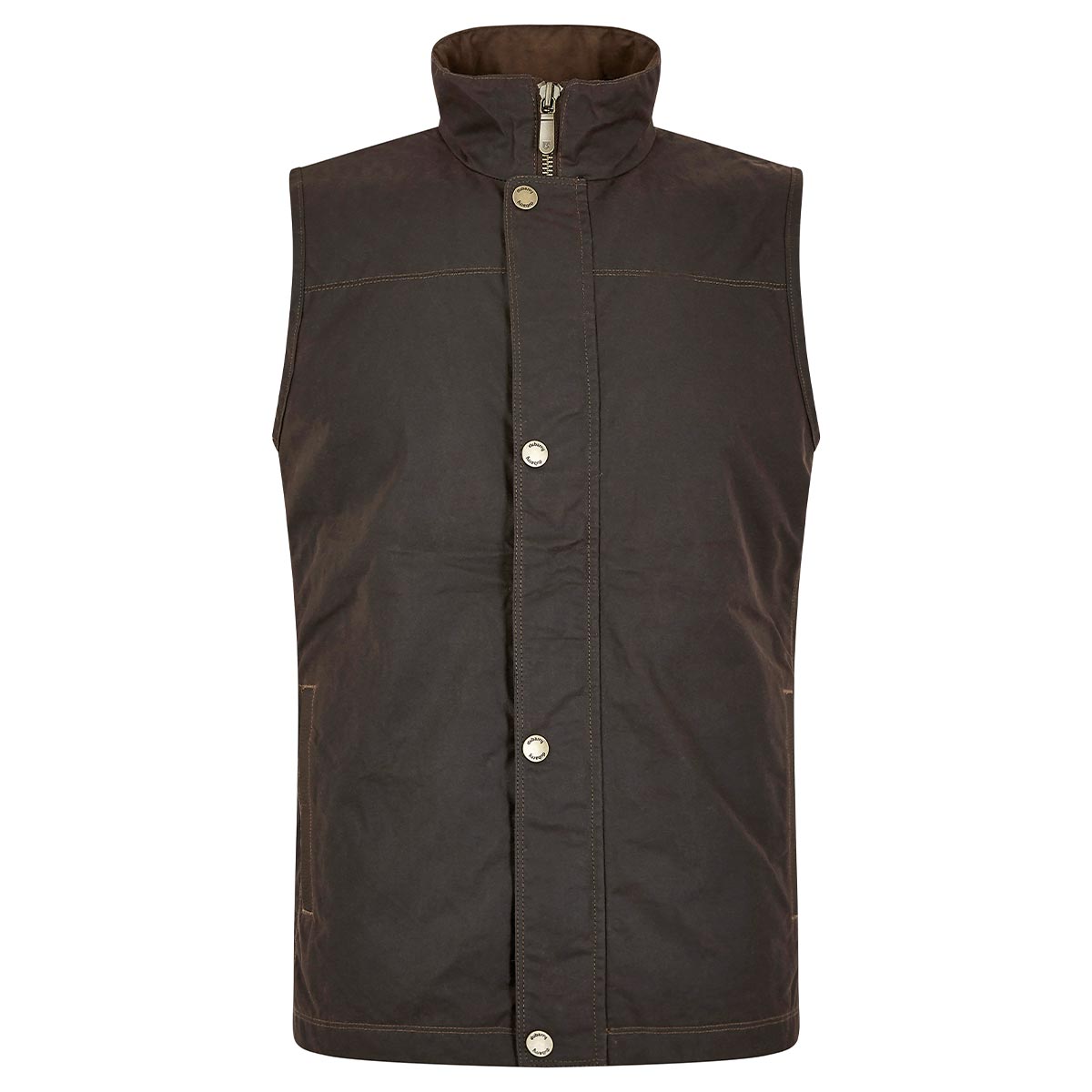 Dubarry Mayfly Men's Waxed Cotton Gilet - Java