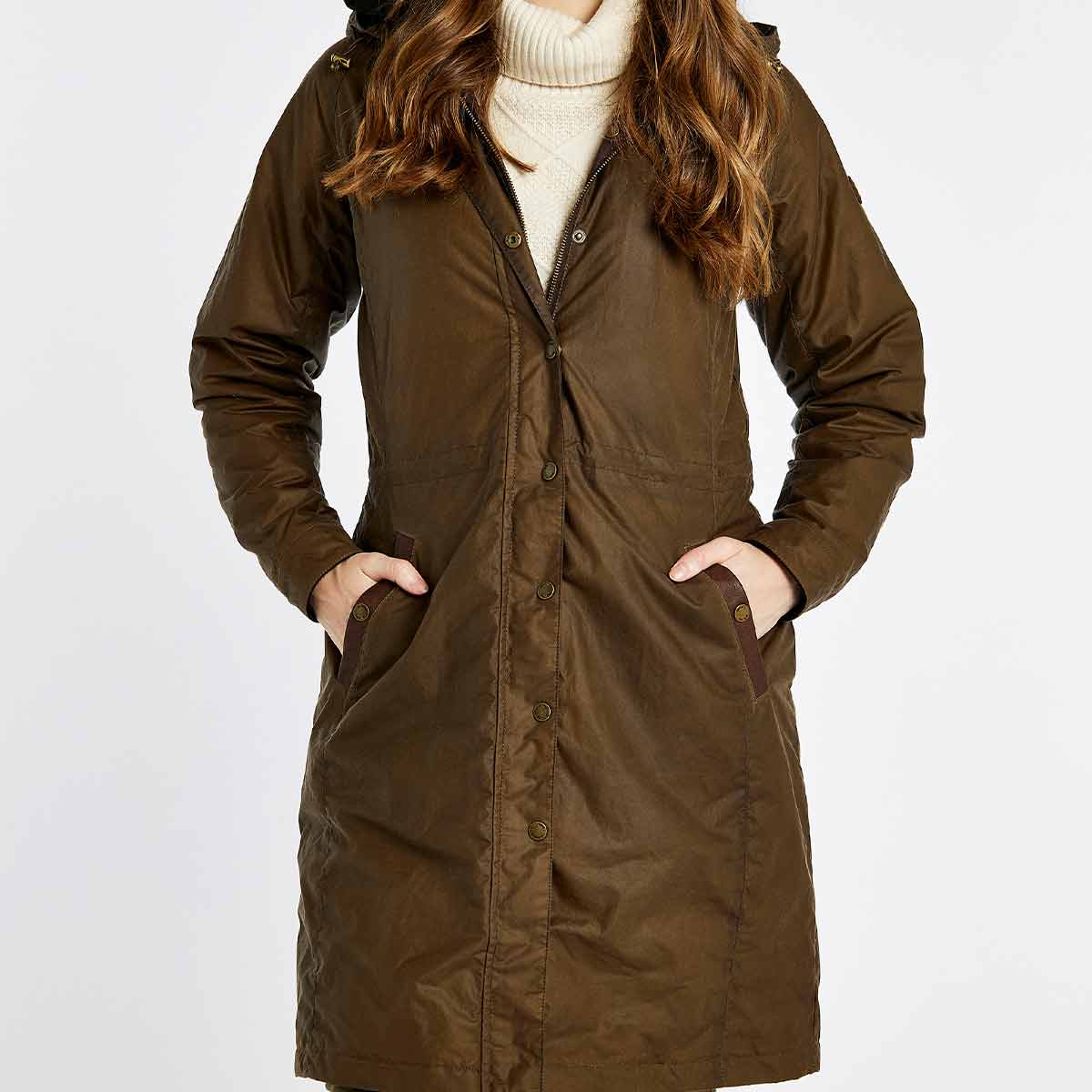 Dubarry Redington Women's Waxed Cotton Coat - Ginger