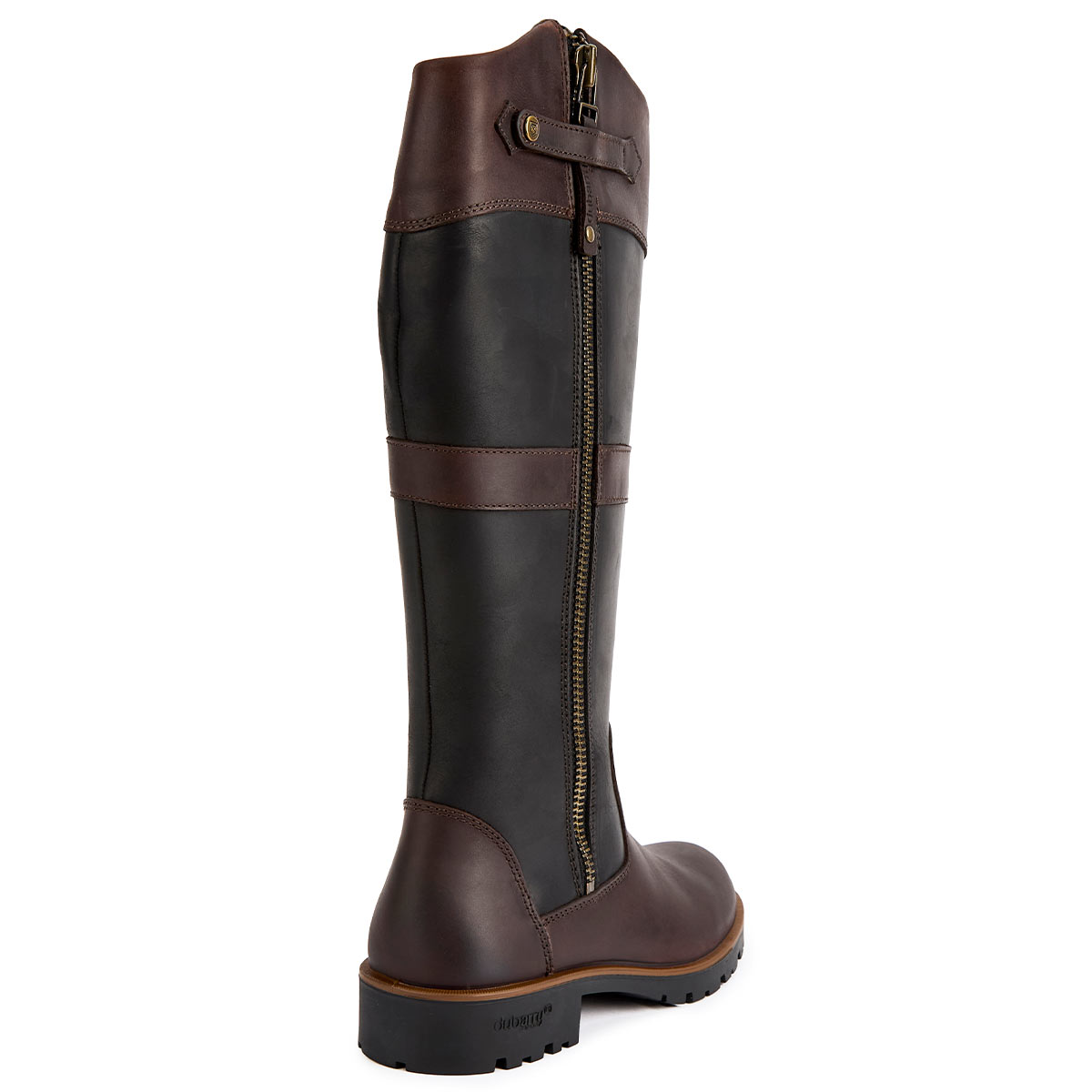 Dubarry Roundstone Women's Country Boot - Black/Brown - Rear