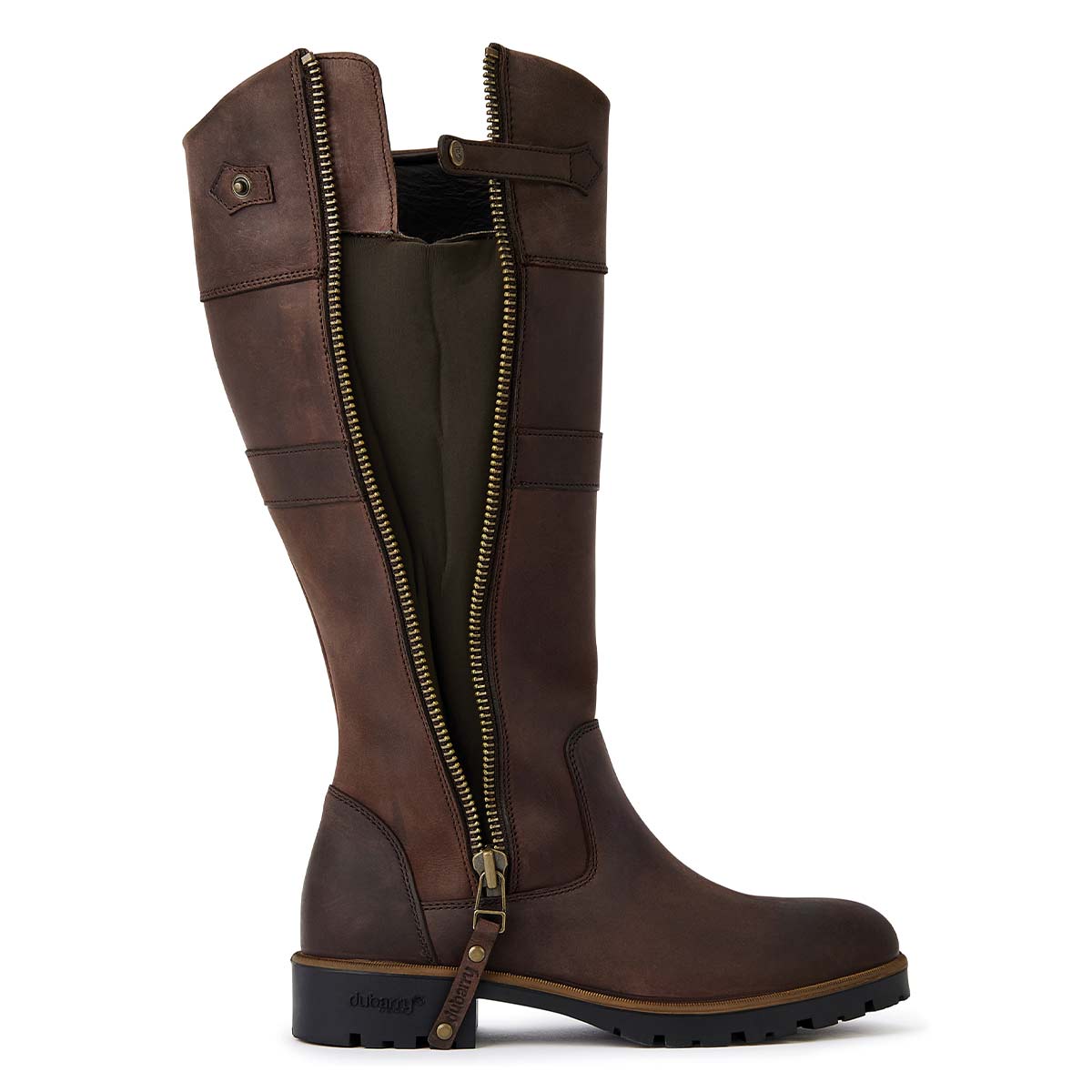 Dubarry Roundstone Women's Country Boot - Old Rum - Zip