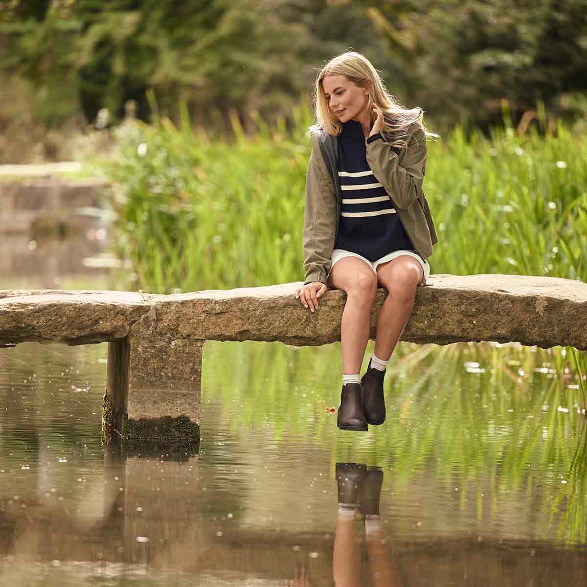 Dubarry Seamills Women's Waterproof Jacket - Kelp - Model
