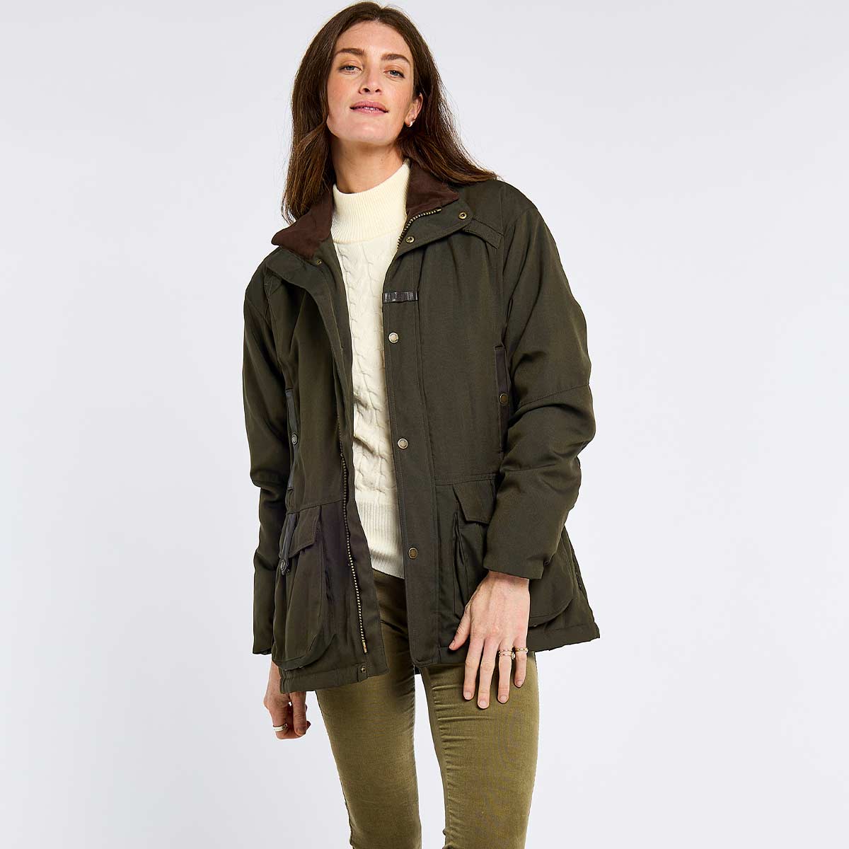 Dubarry Sherwood Women's Waterproof Jacket - Olive