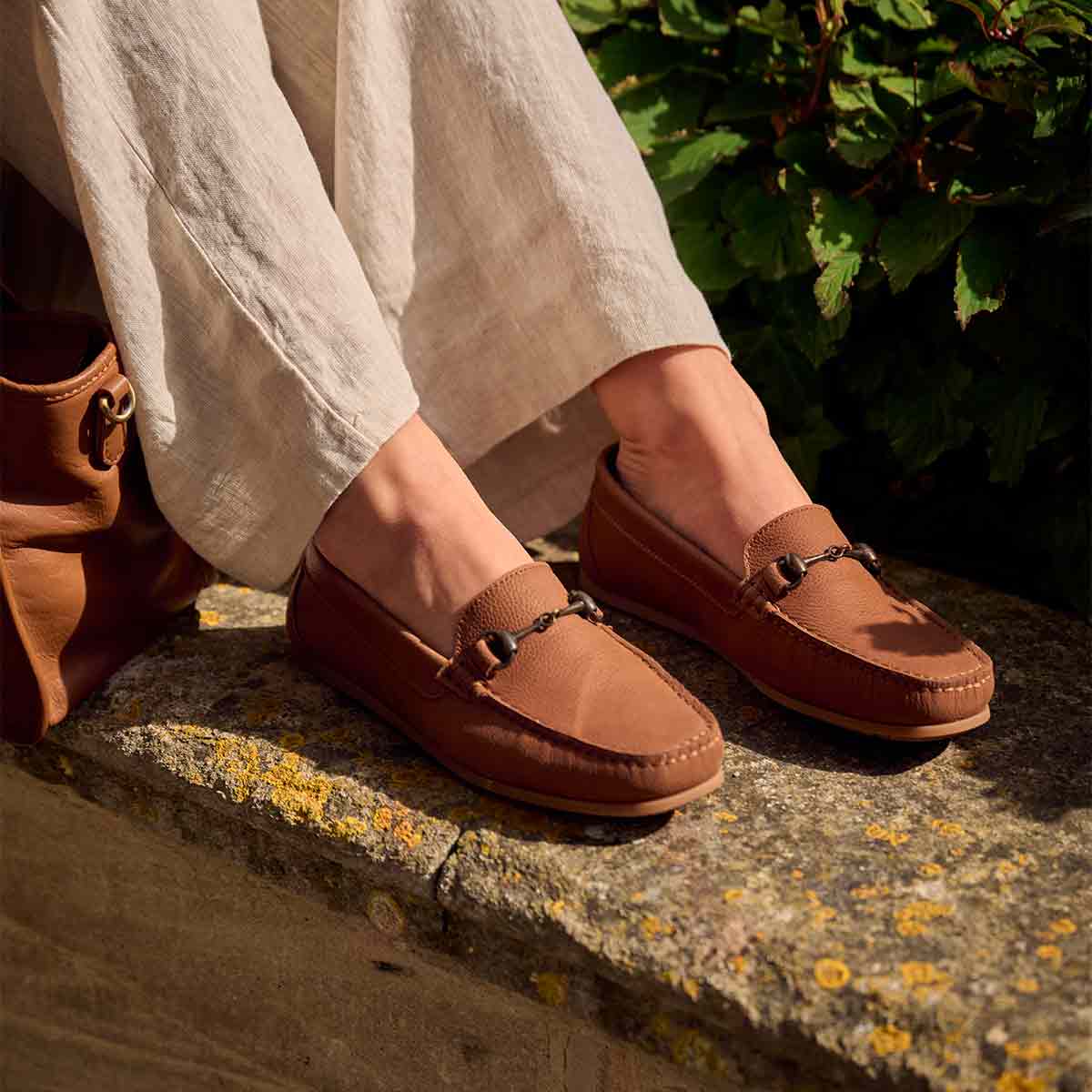 Dubarry Tasmania Women's Loafers - Caramel - Model