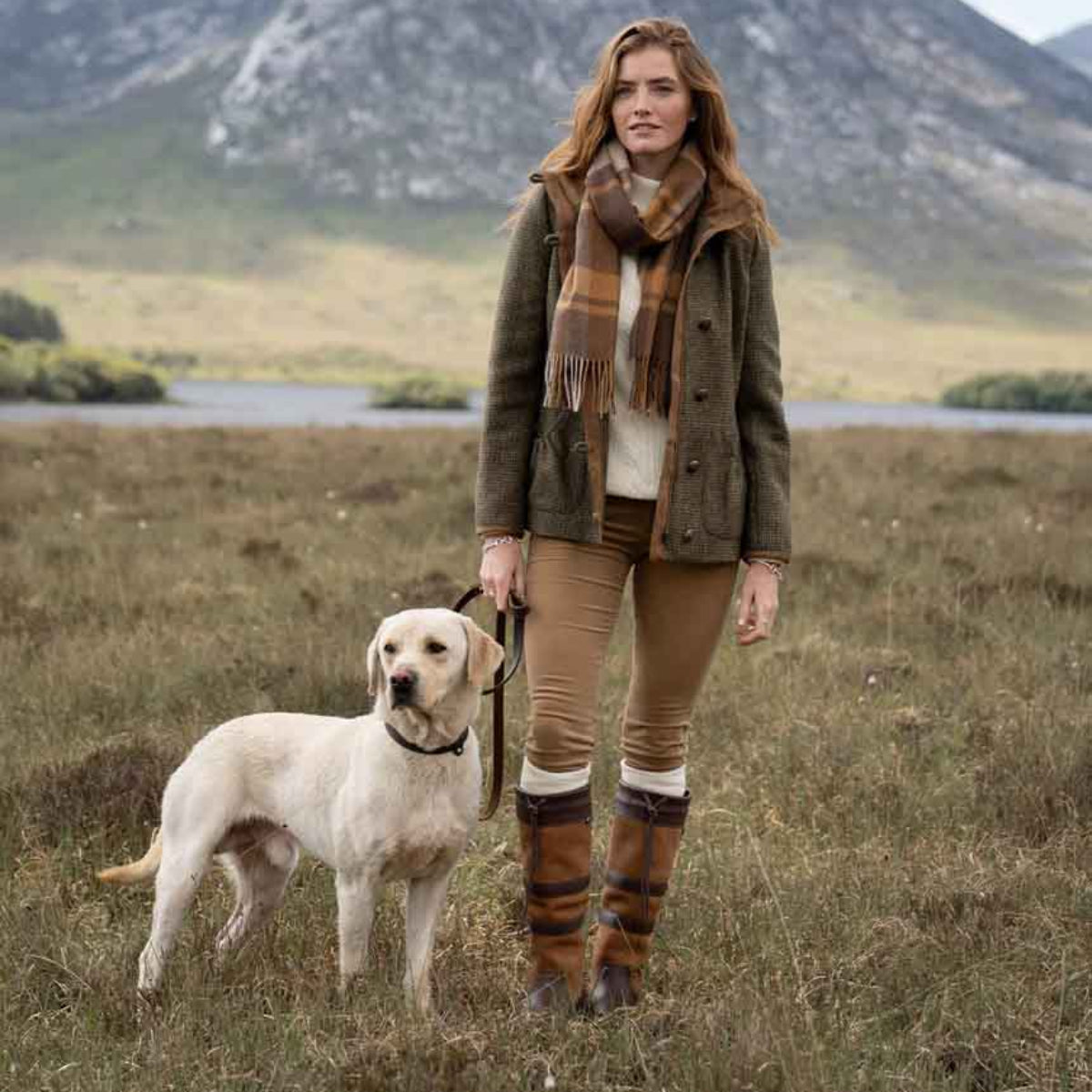  Dubarry Honeysuckle Women's Pincord Jeans - Camel - Lifestyle