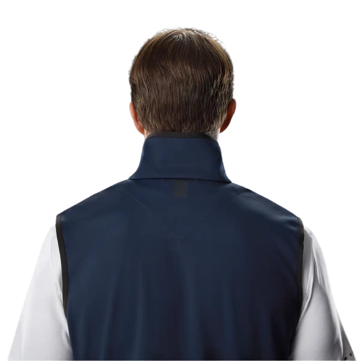 Musto Evo Crew Softshell Vest Navy- back