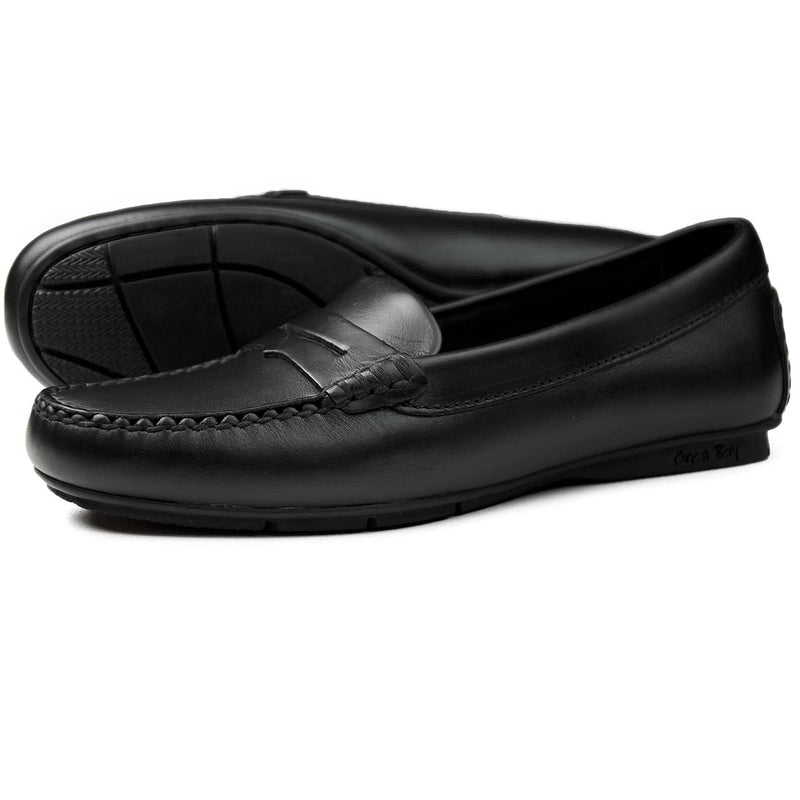 Orca Bay Florence Women's Leather Loafers Black