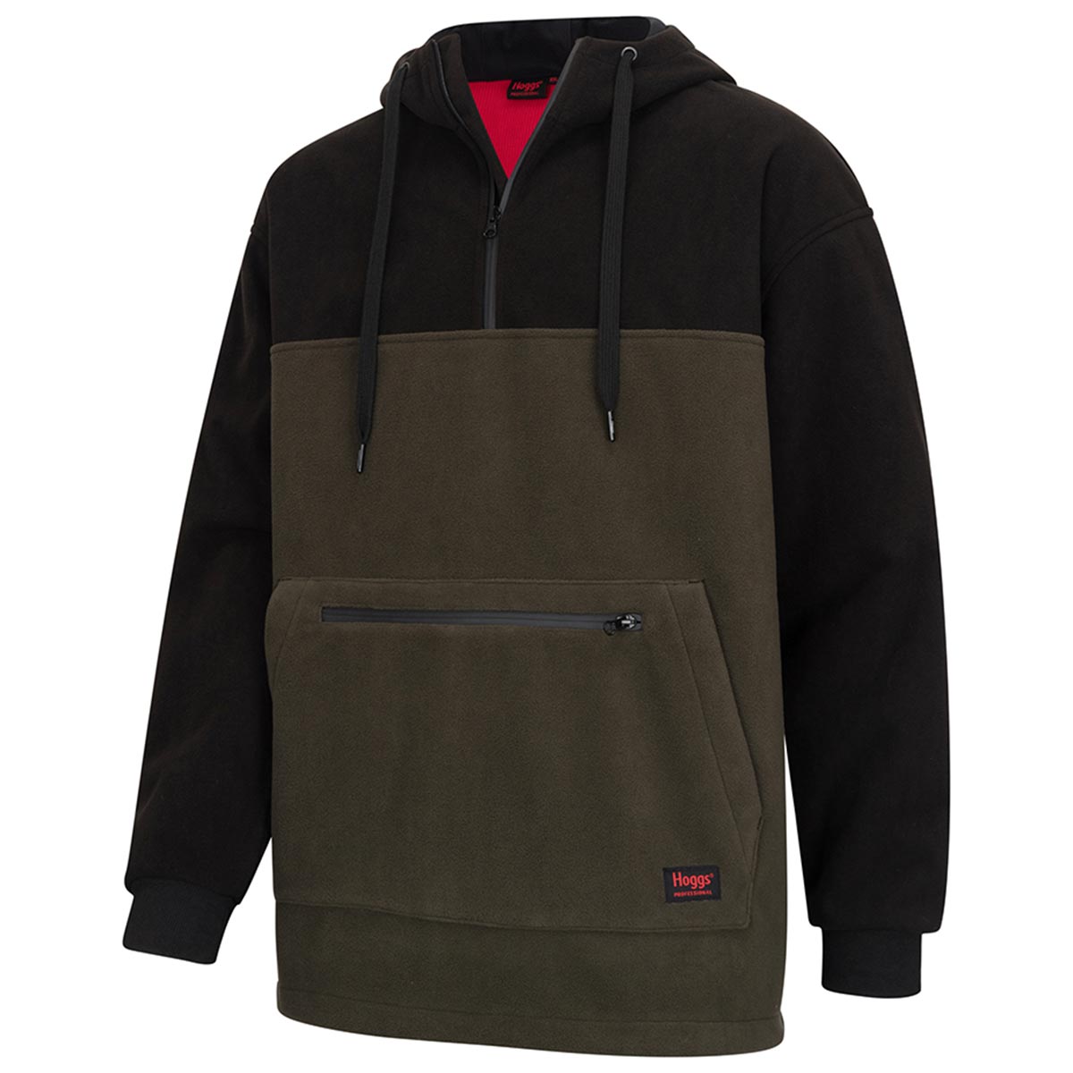 Hoggs of Fife Green King Bondede Fleece Hoodie - Mens - Front