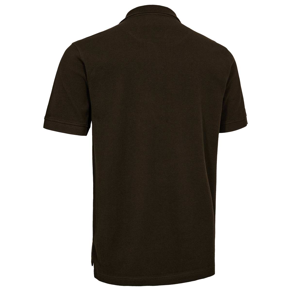 Deerhunter Griffin Polo Shirt - Otter Brown - Rear