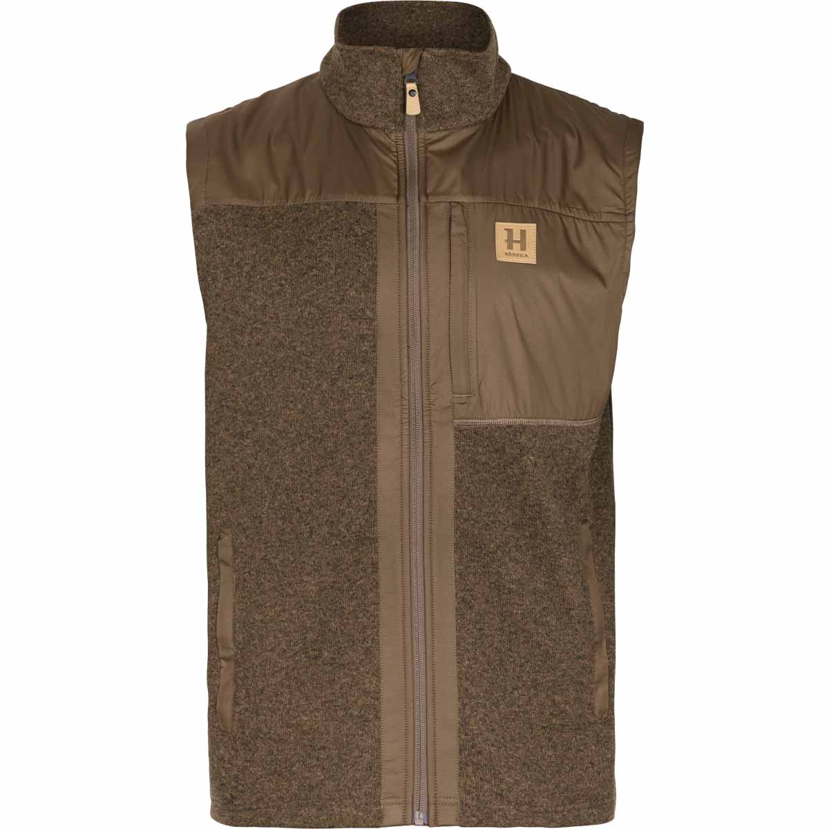 Harkila Kalix Fleece Waistcoat - Dark Earth