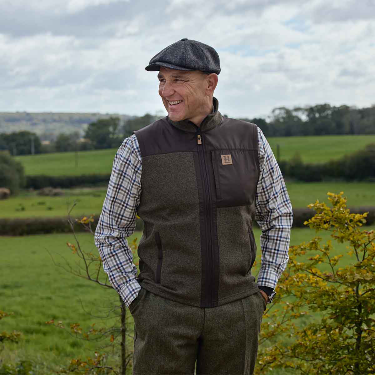 Harkila Kalix Fleece Waistcoat - Model