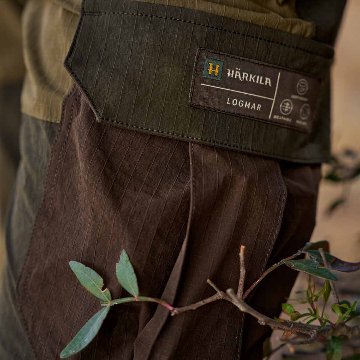 Harkila Logmar Lightweight Zip-off Trousers - Detail