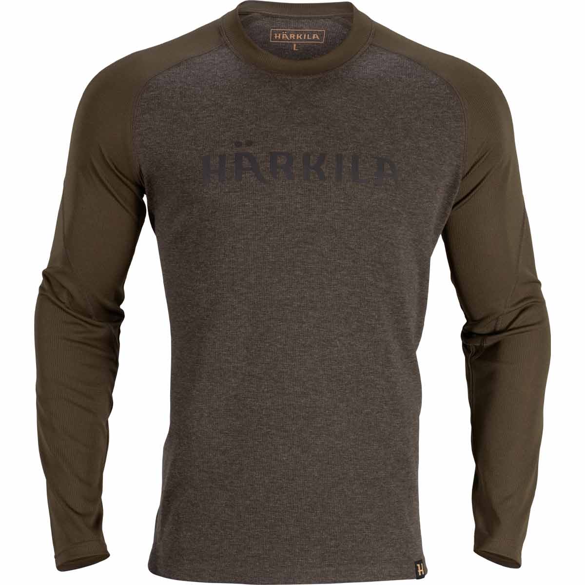 Harkila Metso L/S T-Shirt - Olive Night/Willow Green
