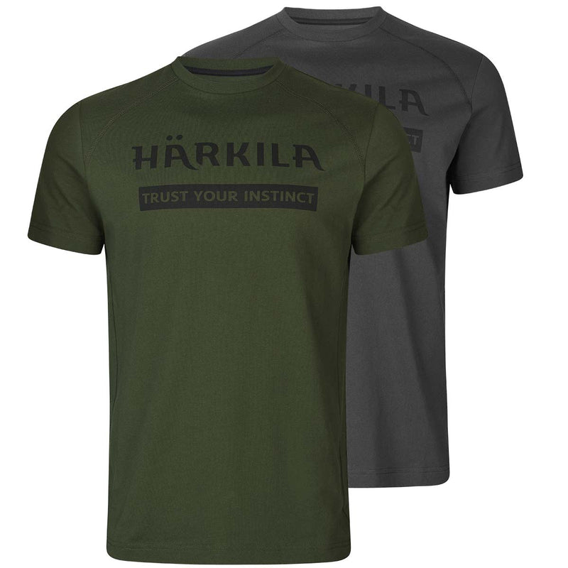 Harkila-T-shirts-2-pack-Duffel-Green-Phantom