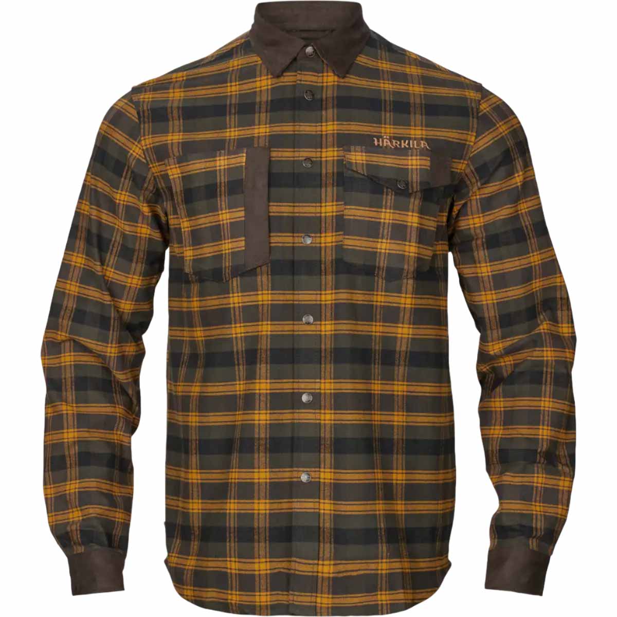 Harkila Aivak Long Sleeved Shirt - Buckthorn Brown - Front