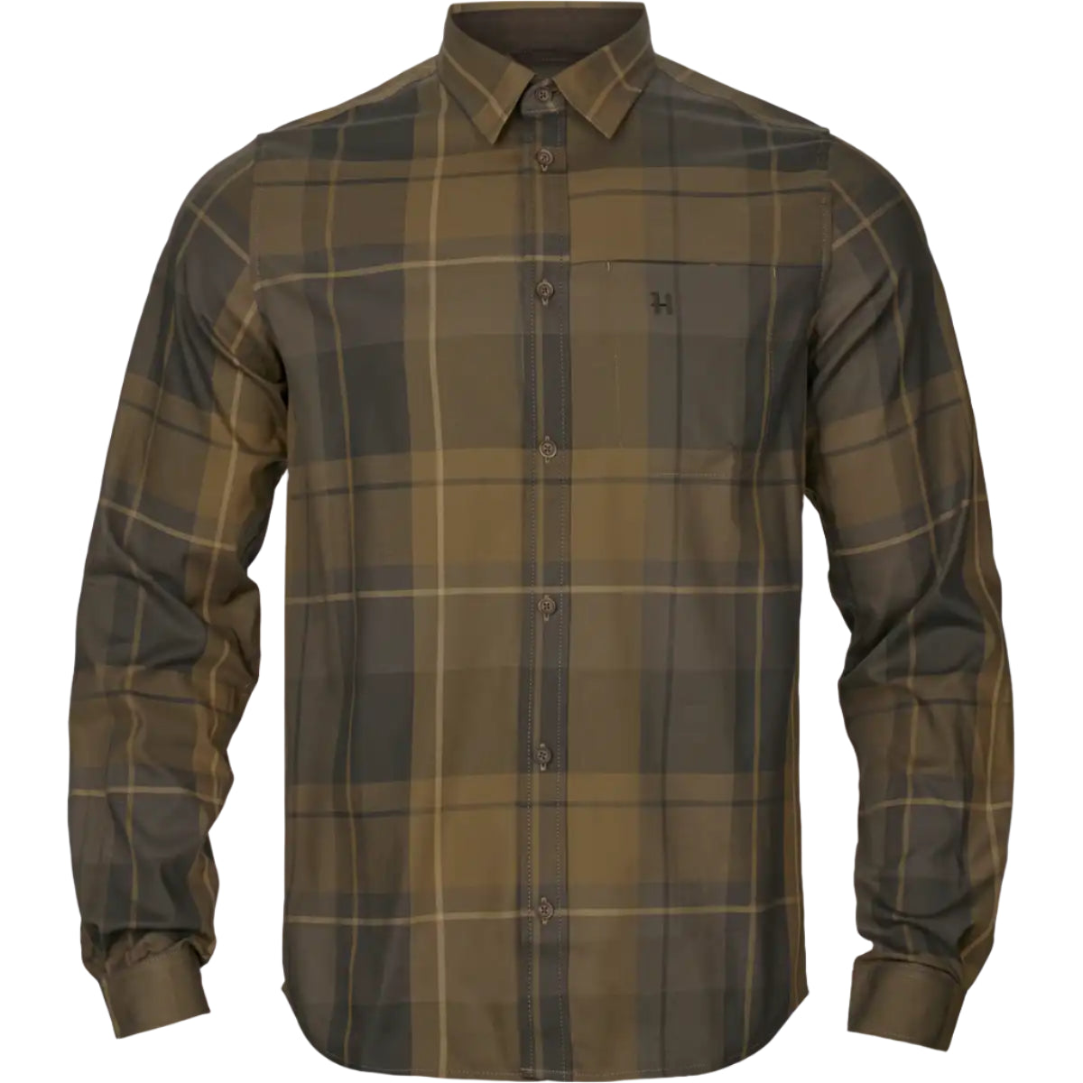 Harkila Akse Long Sleeved Shirt - Willow Green - Front