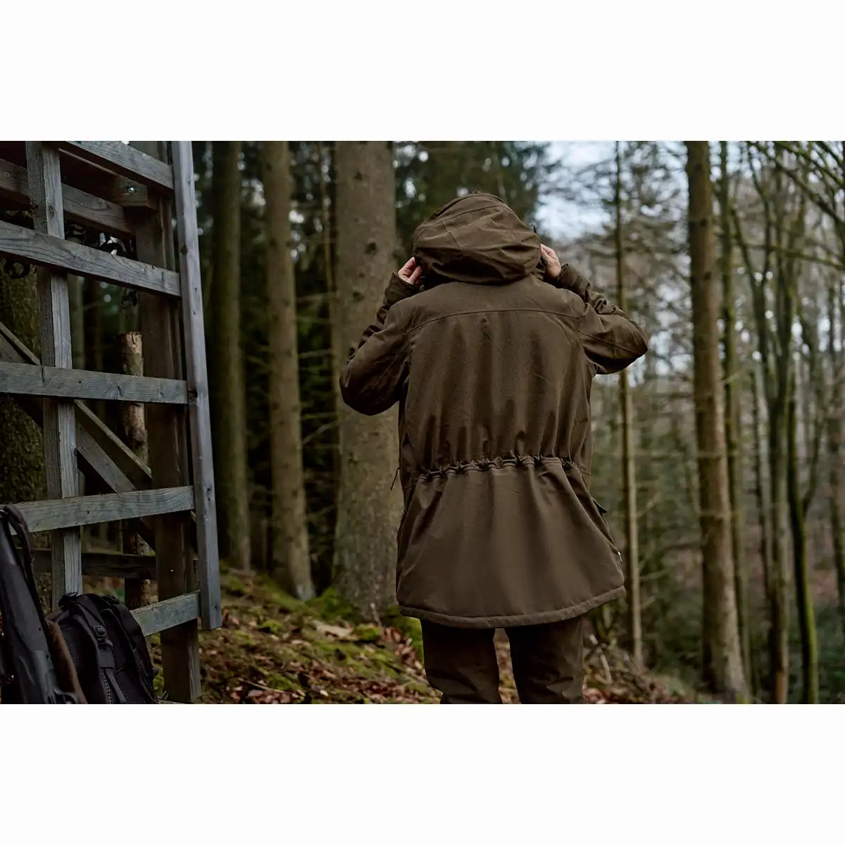 Harkila Driven Hunt Women's HWS Insulated Jacket - Worn By Model - Rear