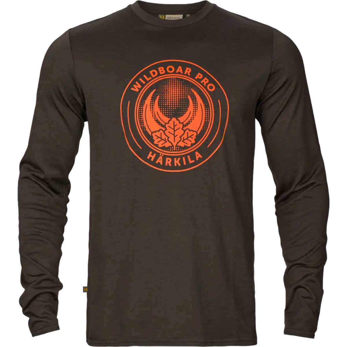 Harkila Game Long Sleeved T-Shirt - Shadow Brown Wildboar  - Front 