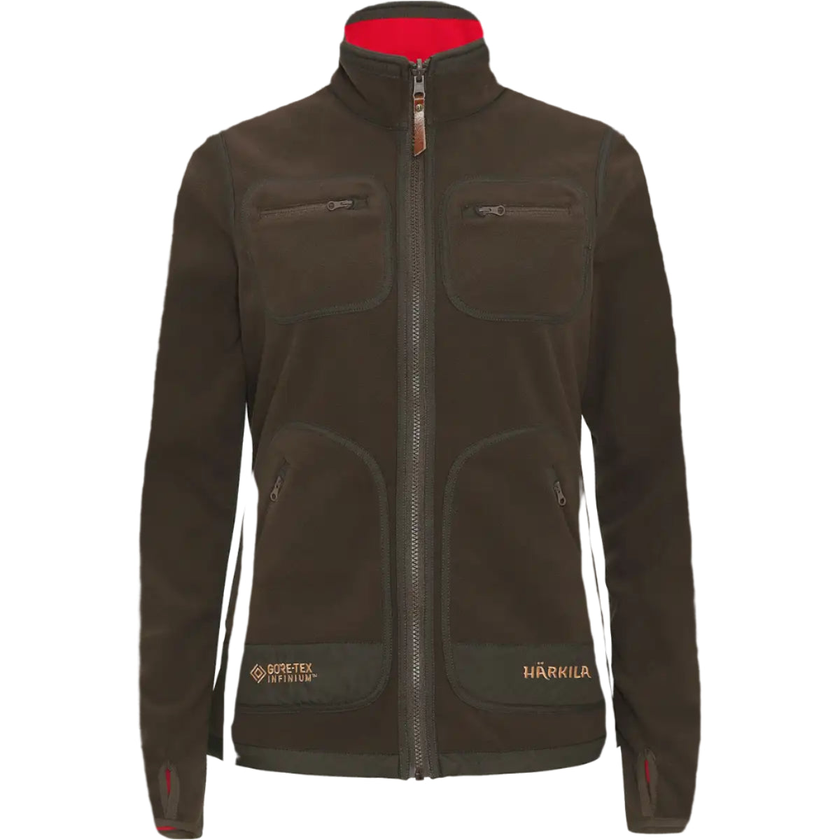 Harkila Kamko Women's Fleece Jacket - Brown - Front