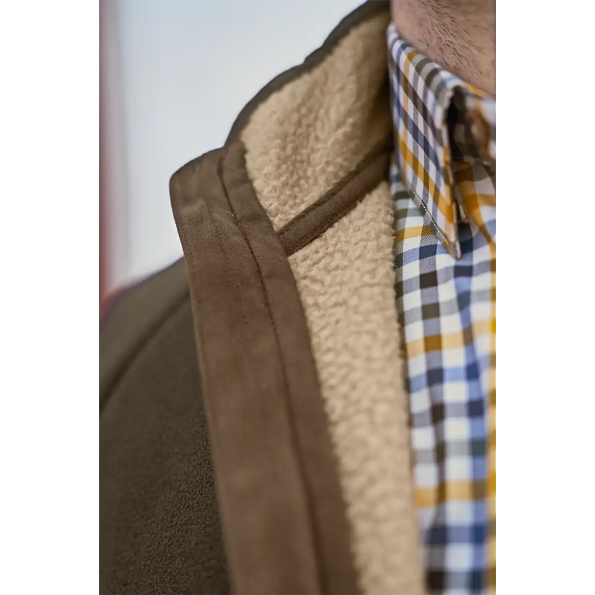 Harkila Sandhem Sherpa Fleece Jacket - Willow Green - Sherpa Lining