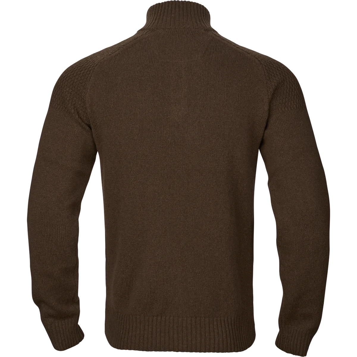 Harkila Vincent Merino Half Zip Pullover - Demitasse Brown - Rear