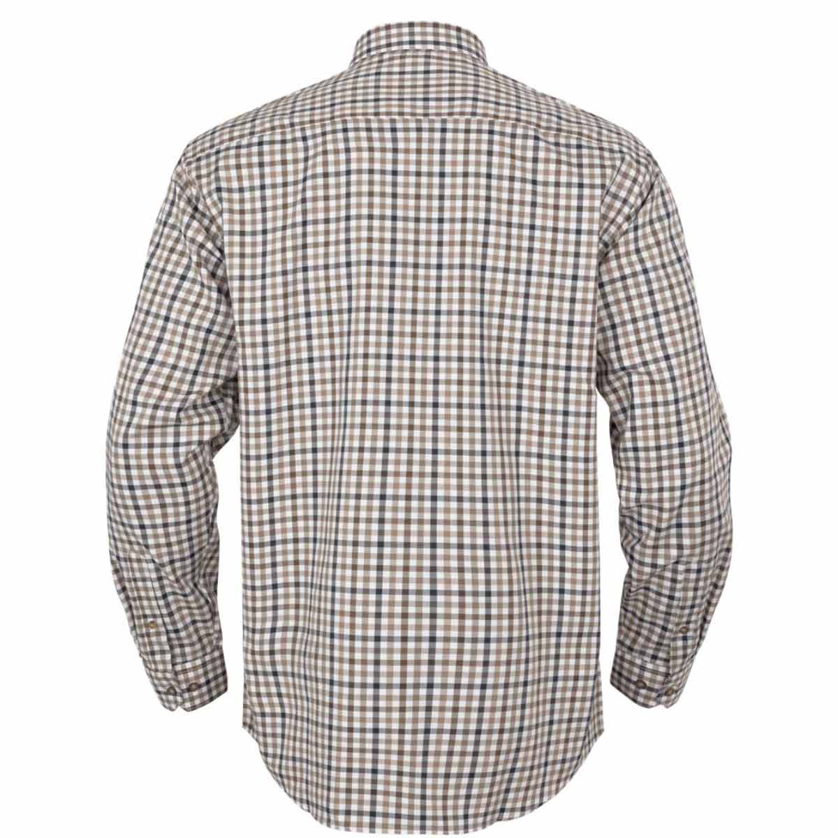 Harkila Milford Shirt - Blue/Beige - Rear