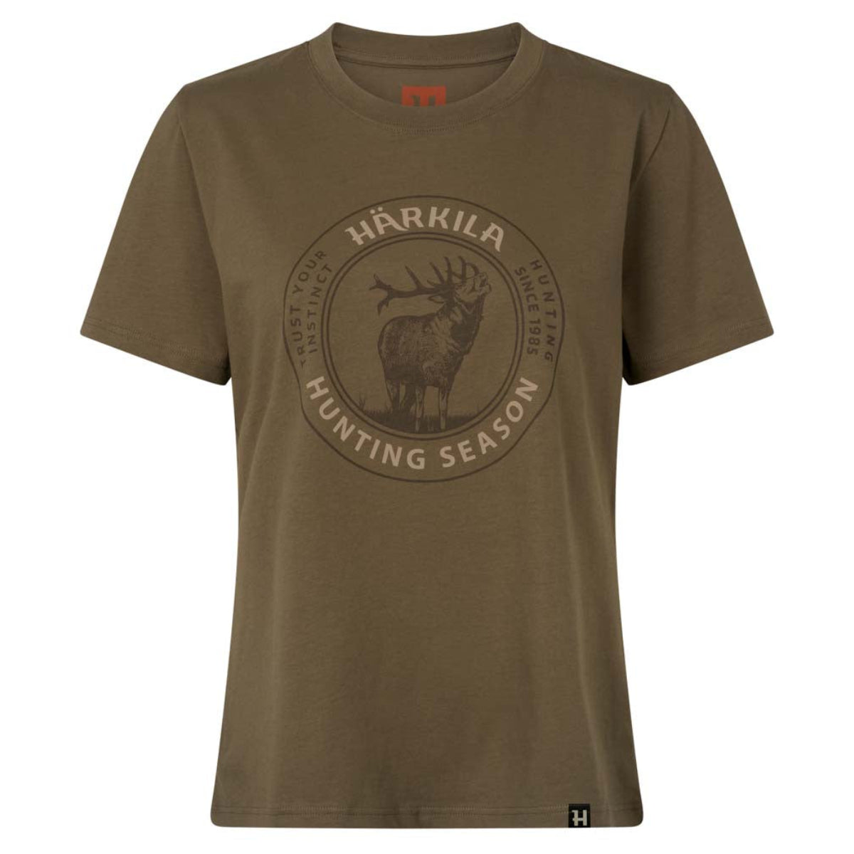 Harkila Stag Badge S/S Women's T-Shirt - Beech