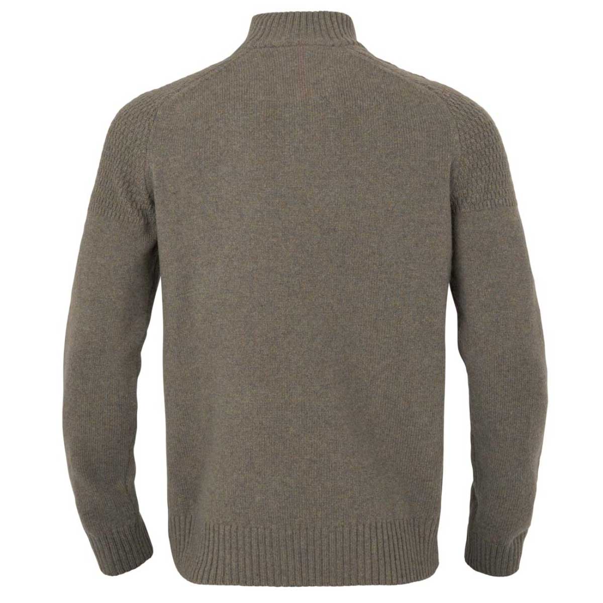Harkila Vincent Merino Half Zip Pullover - Dark Sand - Rear