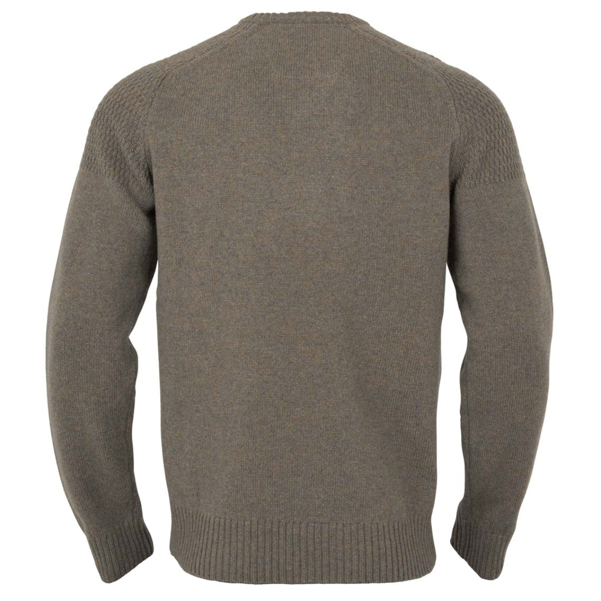 Harkila Vincent Merino V-Neck Pullover - Dark Sand - Rear