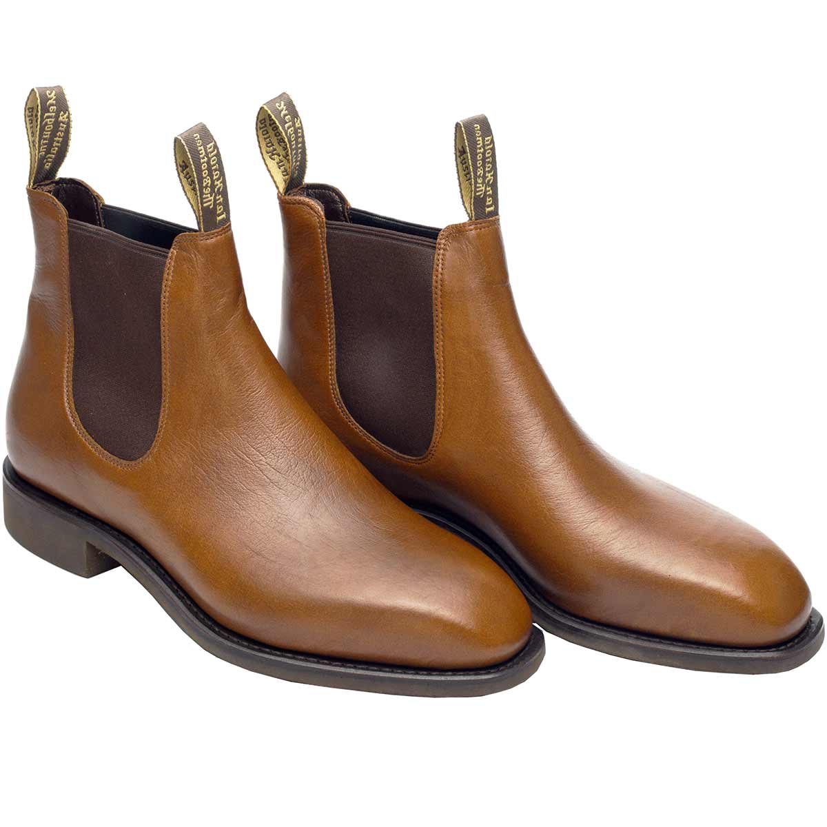 Harold Boots Avon Kangarooo Men's Chelsea Dress Boots - Tan