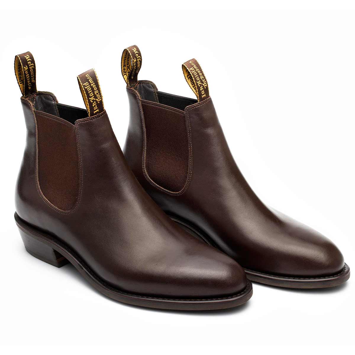 Harold Boots Kimberley Women's Chelsea Dress Boots - Chocolate