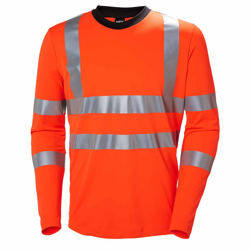 Helly Hansen ADDVIS Hi Vis Long Sleeve T-Shirt Orange
