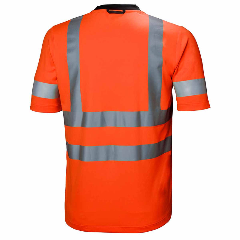 Helly Hansen ADDVIS Hi Vis T-Shirt Orange Rear